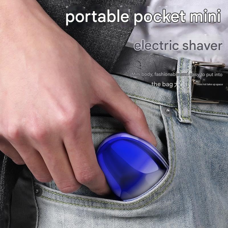 Image of MIPPO Mini Electric Shaver for Men | Fully Automatic Portable Beard Razor & Trimmer | USB Rechargeable & Washable Compact Grooming Tool
