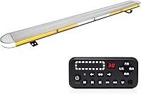 ASPL 48" Amber LED Strobe Light Bar Roof Mount - SAE Class I High-Intensity 30 Flash Modes for Tow Trucks & Construction Vehicles