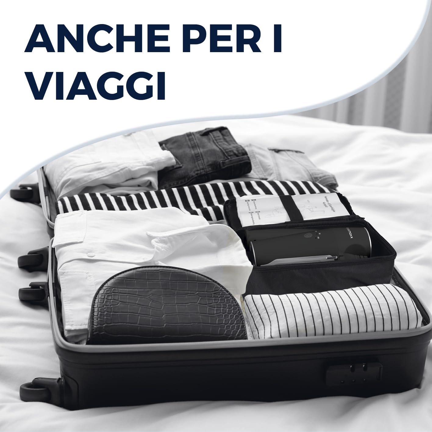 CLEANmaxx Stiratura automatica delle camicie PRO | Sostituisce il ferro da stiro, l'asse da stiro e la vaporiera | Dispositivo di stiratura per camicie, camicette e T-shirt | Innovativo ed efficiente