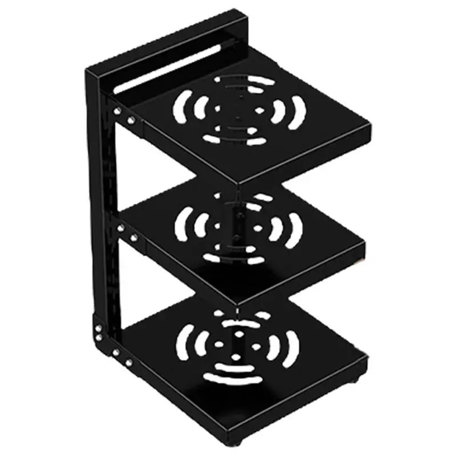 YXINAER Pots and Pans Organizer Adjustable Kitchen Storage Rack Pot Under Cabinet(3 Layers)