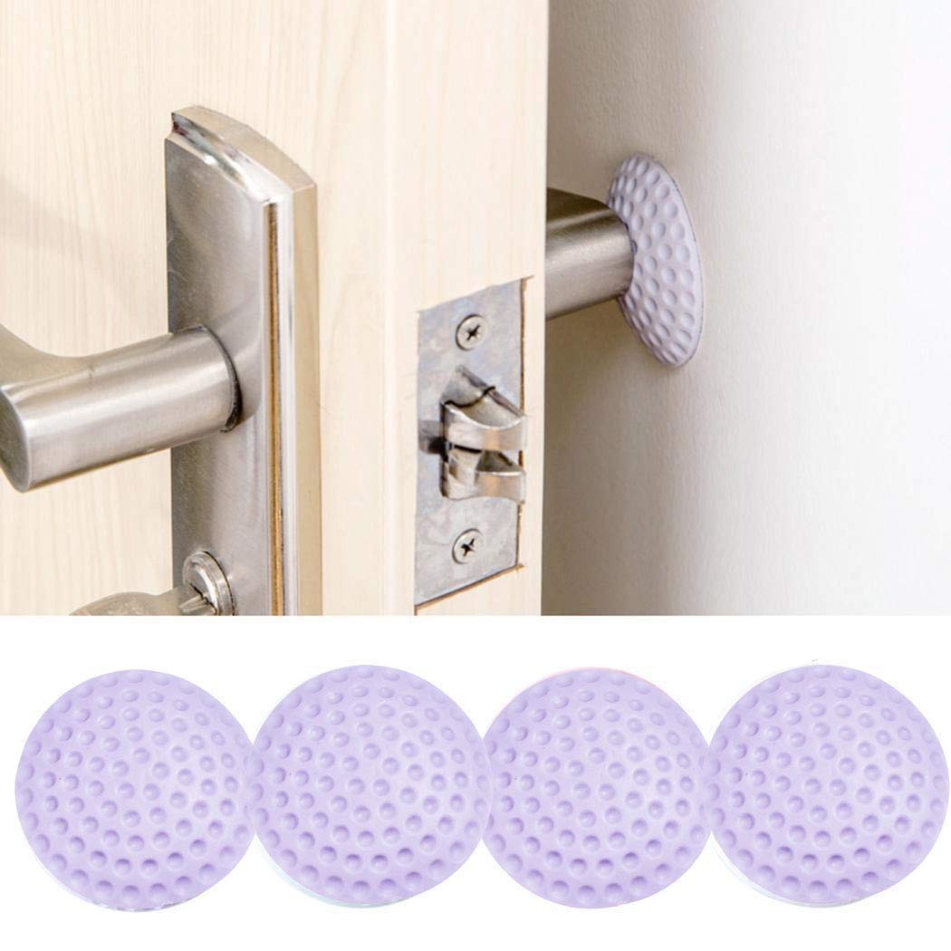 KolorFish Wall Protectors, 4 PCS Self-Adhesive Door Handle Bumper Guard Stopper, Rubber Self- Adhesive Crash pad (Purple) (B07RRV6HMZ) Amazon Price History, Amazon Price Tracker