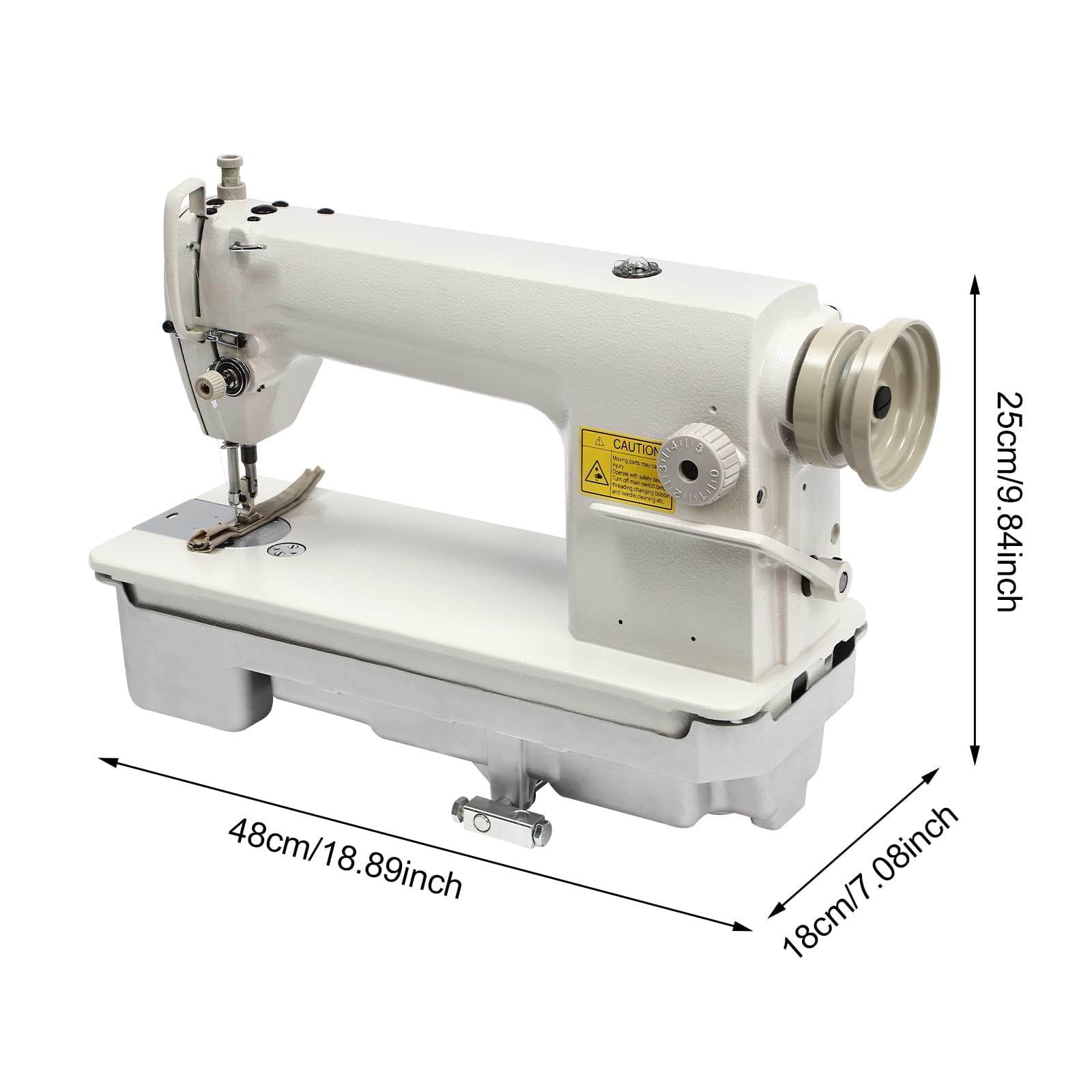 Máquina de coser industrial para cuero, telas pesadas y lona, equipo de costura recta para algodón y trabajos de reparación