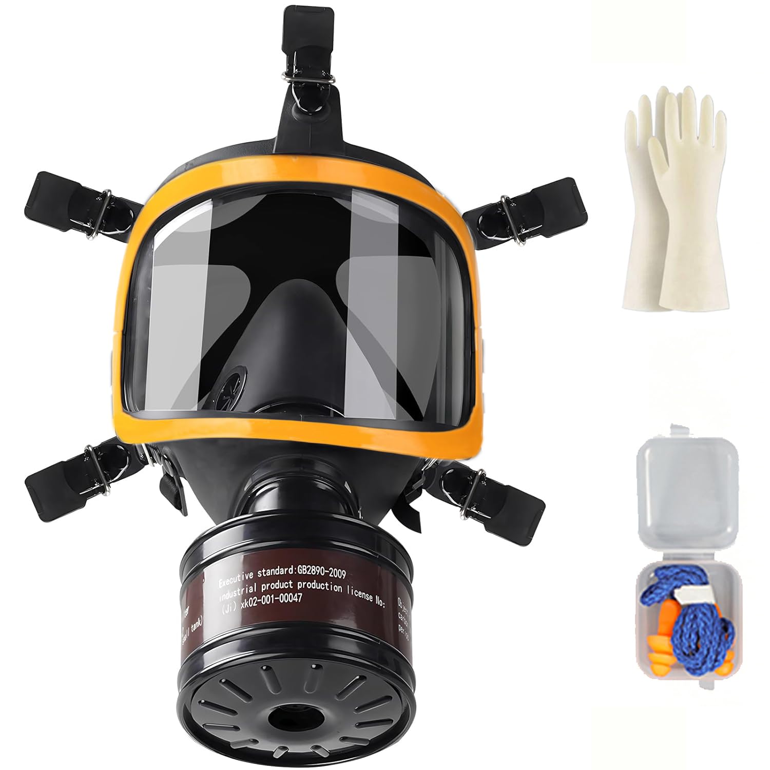 Respirator maski przeciwgazowej ze standardem Rd40, wielokrotnego użytku do oparów organicznych, nieorganicznych, kwasów, amoniaku, fumigacji, lakieru | Ochrona twarzy, filtr mosiężny i