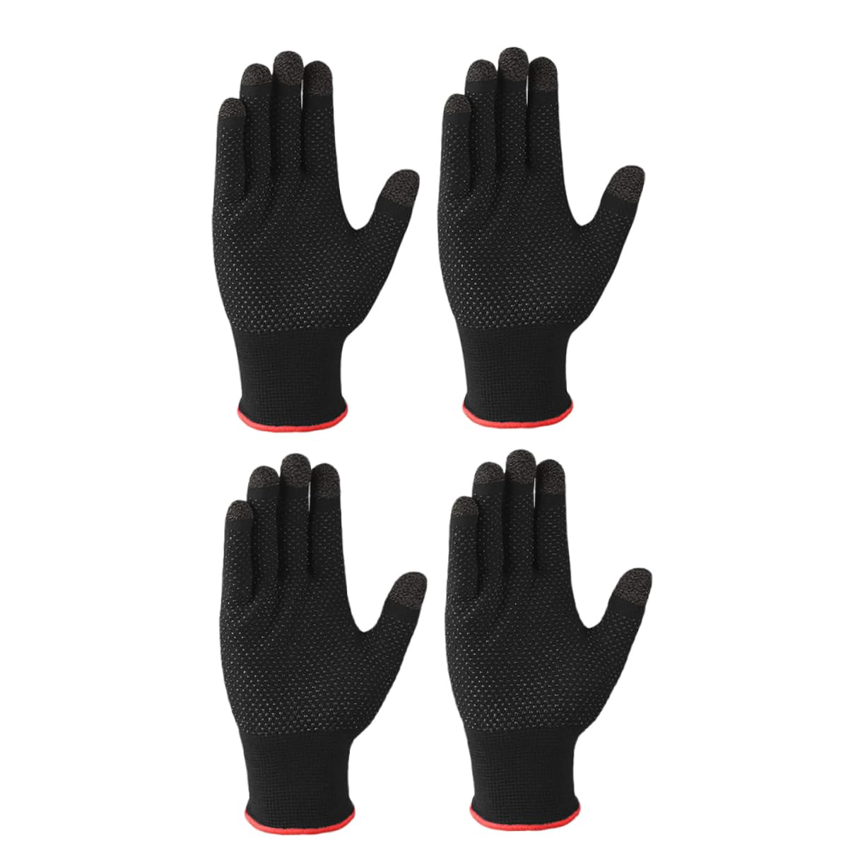 HAWILLOSCH 2Pairs Winter Touchscreen Gloves for Men and Women Slip Warm Lining Sensitive Five Finger Design for Cold Weather Driving and Outdoor Activities