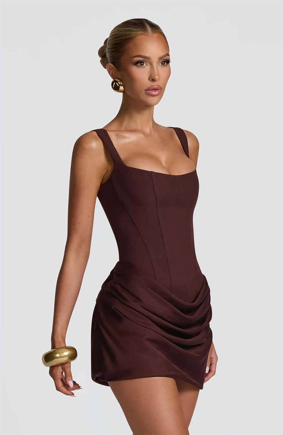 Short Satin Homecoming Dresses for Teens 2026 Spaghetti Straps Corset Mini Dress Formal Cocktail Party Prom Dress