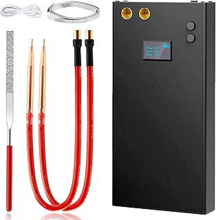 Spot Welder, 11000mAh Battery Spot Welder 80 Gears Adjustable Mini Spot Welder with LCD Screen, Spot Welding Pen & 5M Nickel Strip, Portable Small Spot Welder for Battery Plate Welding