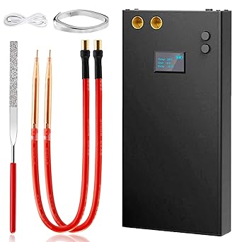 Spot Welder, 11000mAh Battery Spot Welder 80 Gears Adjustable Mini Spot Welder with LCD Screen, Spot Welding Pen & 5M Nickel Strip, Portable Small Spot Welder for Battery Plate Welding