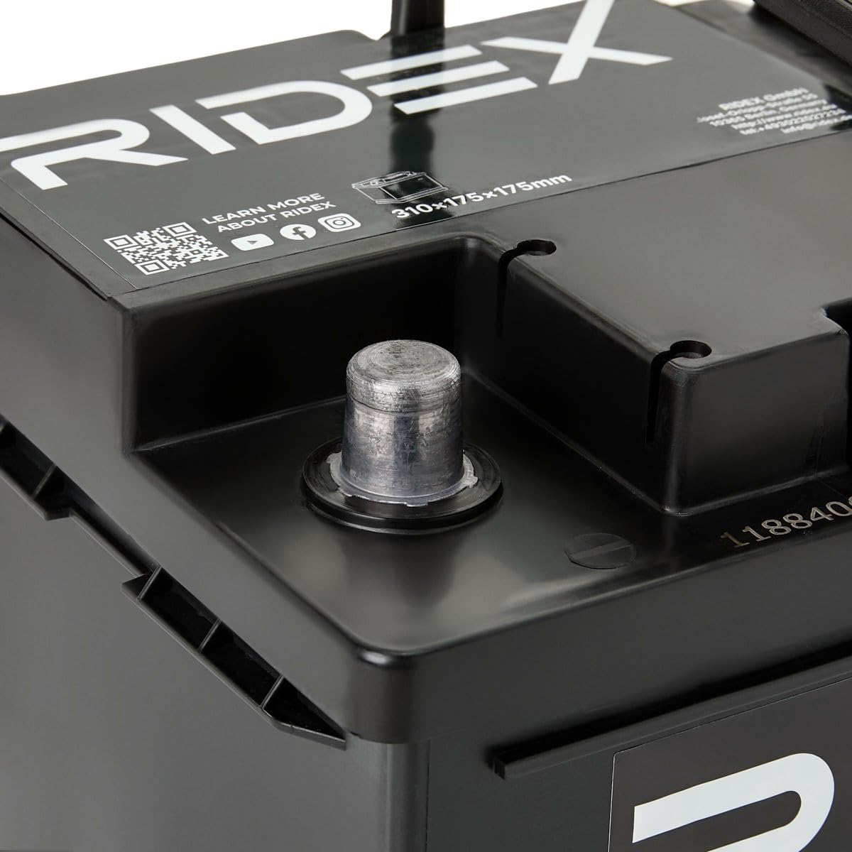 RIDEX 1S0020 Batería Coche 80Ah 720A 12V B13 DIN/ISO LB4 Baterías de Arranque de 75Ah 70Ah Compatible con FORD Fiesta Mk6 Hatchback CB1, CCN, JA8, JR8 MONDEO IV Turnier BA7, AUDI A4 B8 Avant 8K5