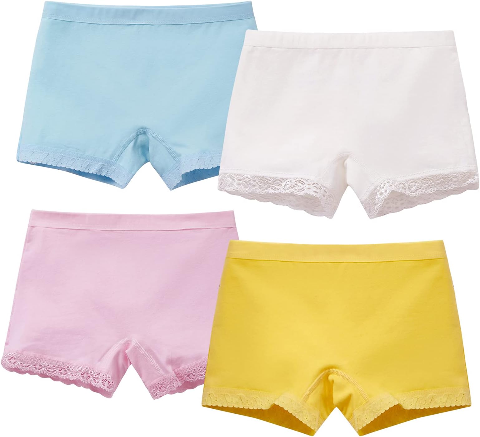 Usex Sense 12 Pack Girls Boxer Shorts Soft Cotton Underwear Kids Knickers Girl Briefs for 2-10 Years