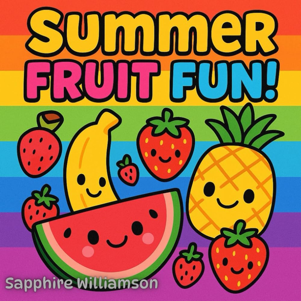 Summer Fruit Fun: Colouring Book