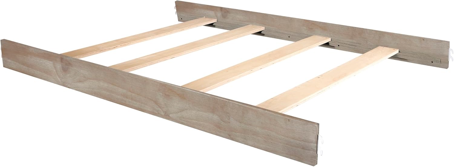Evolur Convertible Crib Wooden Full Size Bed Rail, Constructed from Solid Wood, Includes Assembly Hardware