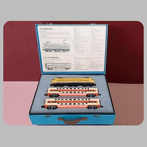 Miniatura 9 de Juego de tren de vapor de aleación SS7C con operación eléctrica, sonido envolvente y efectos de luz, y pista circular larga para juegos educativos y