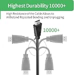 5-Pack 4K Ultra Haute vitesse HDMI Câble, 0.25m HDMI Un Jumper, OD 5.0mm