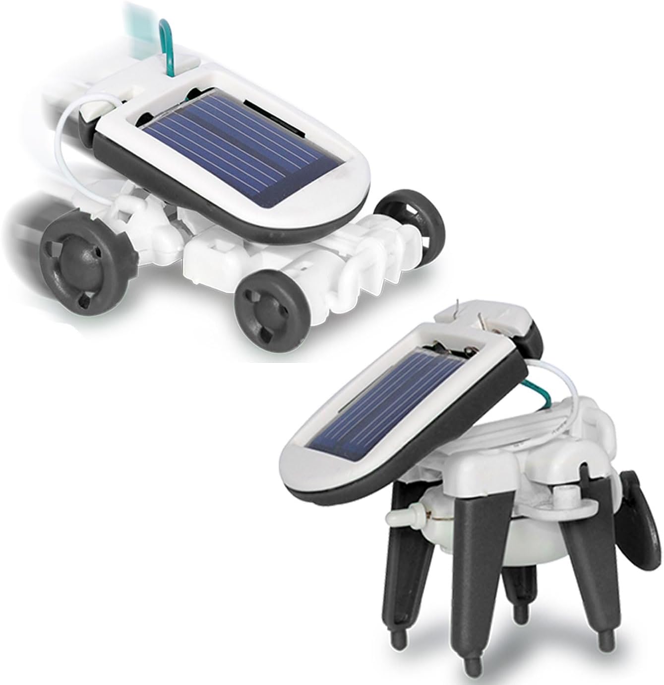 JAMARA 400185 Solar Kit 6-in-1 Gifts from 10 Years for Kids, Toy Robots, Solar Game Technology Toys, 6 Possible Models, Driving, Swimming, Turning, Power from Solar Energy