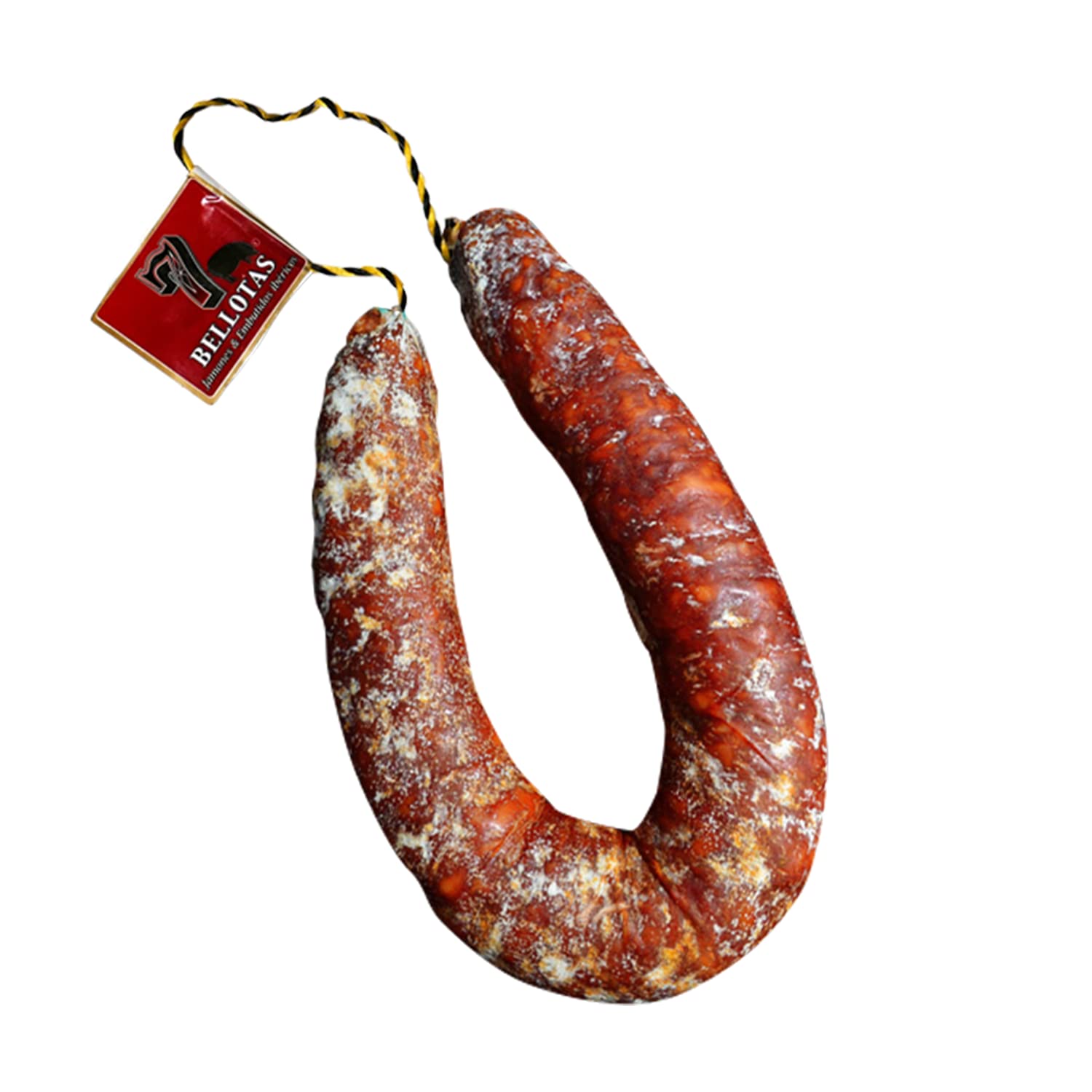 7 BELLOTAS Iberico de Bellota Chorizo | Iberischer Chorizo-Salami aus Pata Negra Eichelfütterung von 100% Iberischen Schweinen | Natürlich luftgetrocknete Salamanca Würste (Chorizo spicy +500 g.)