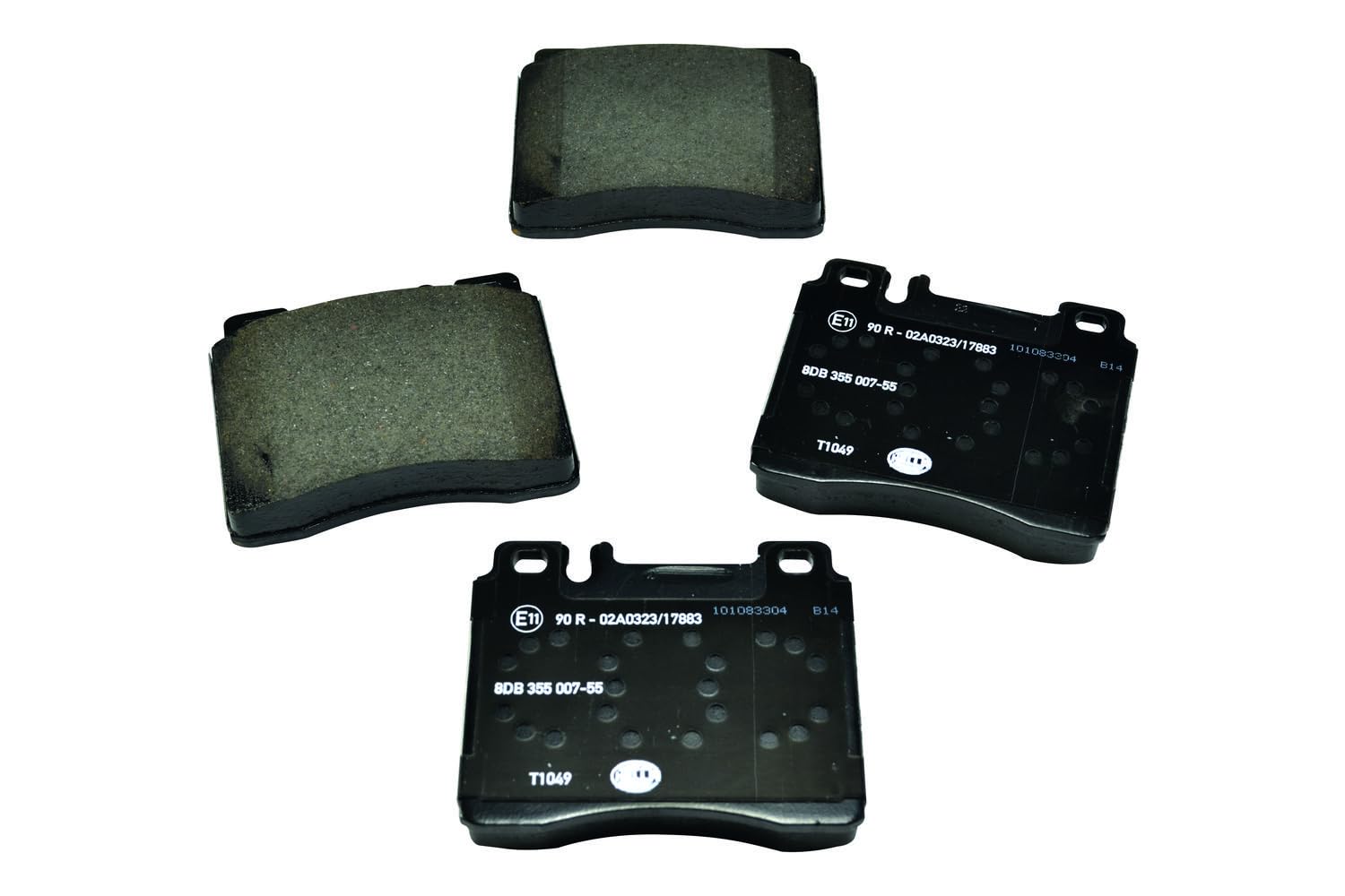 HELLA PAGID 8DB 355 007-551 Juego de pastillas de freno T1049 Espesor 18.8mm Sistema de frenos Girling preparado para indicador desgaste por ej. MERCEDES-BENZ