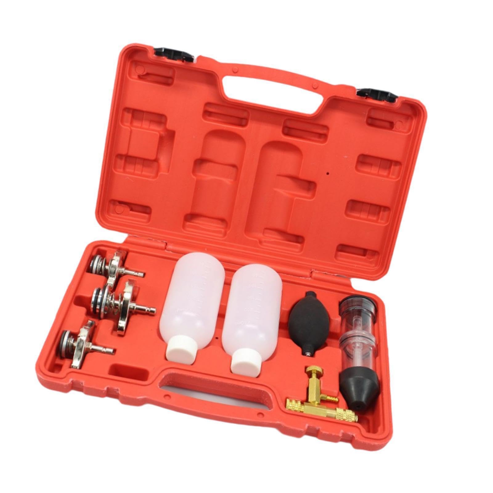 Probador de Juntas de Culata Profesional con Prueba Fugas combustión para Tractores y excavadoras. Equipo portátil detección Fugas fácil Usar. Probador presión y vacío con 3