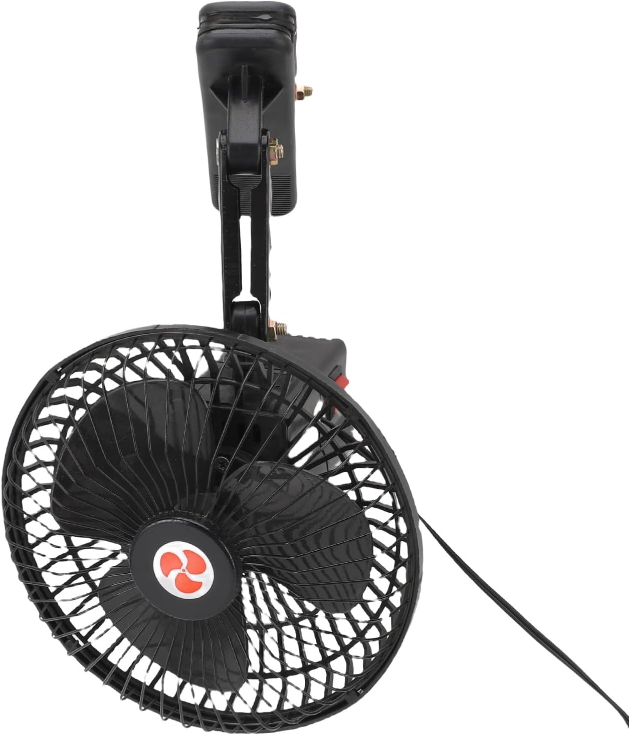 Car Cooling Fan Heavy Duty Metal Portable Electric Fan for Trucks RVs Boats Black (DC24V)