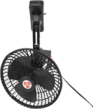 Yoidesu Car Cooling Fan, Portable Vehicle Liable Fan Energy Efficient Universal Strong Wind Silent with Cigar Enders for Boatv (DC12V)