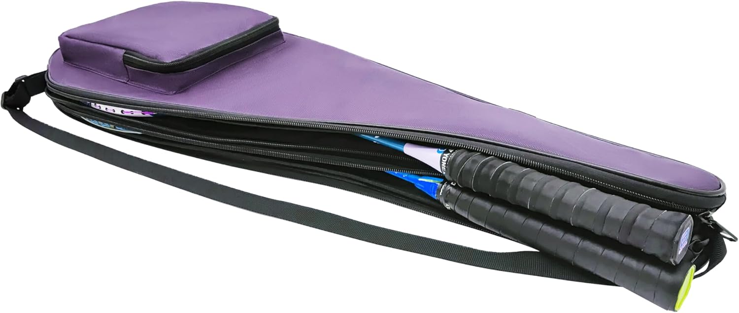 Silfrae Full Size Squash Racquet Cover Racquet Bag for 2 Squash Rackets