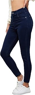 Miss Chase, Miss Chase Women's Skinny Fit High/Mid Rise Regular Length Stretchable Denim Jeans, Women, Jeans