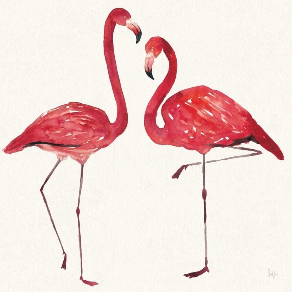 ArtDirect Tropical Fun Bird IV 36x36 Huge Gallery Wrapped Canvas Museum Art by Sussman, Harriet
