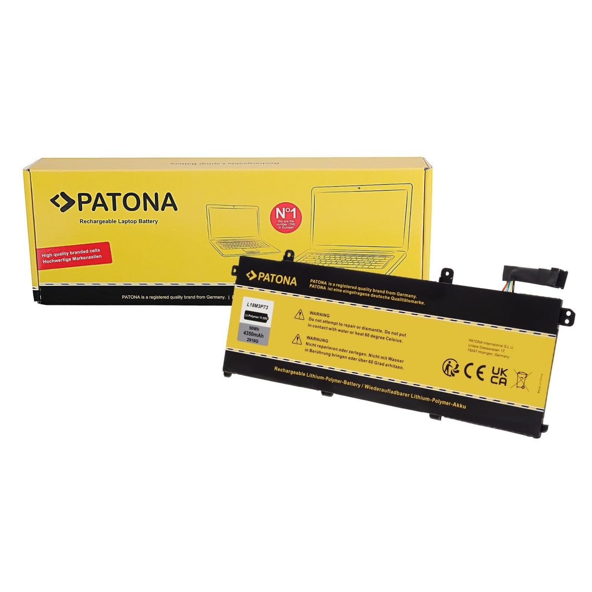 PATONA Akku kompatibel mit Lenovo ThinkPad T490 P43S T14 Gen1 / 2 TP00103G TP00103E TP00103KL18M3P74, L18M3P73 L18L3P73 L18C3P72 L18C3P71