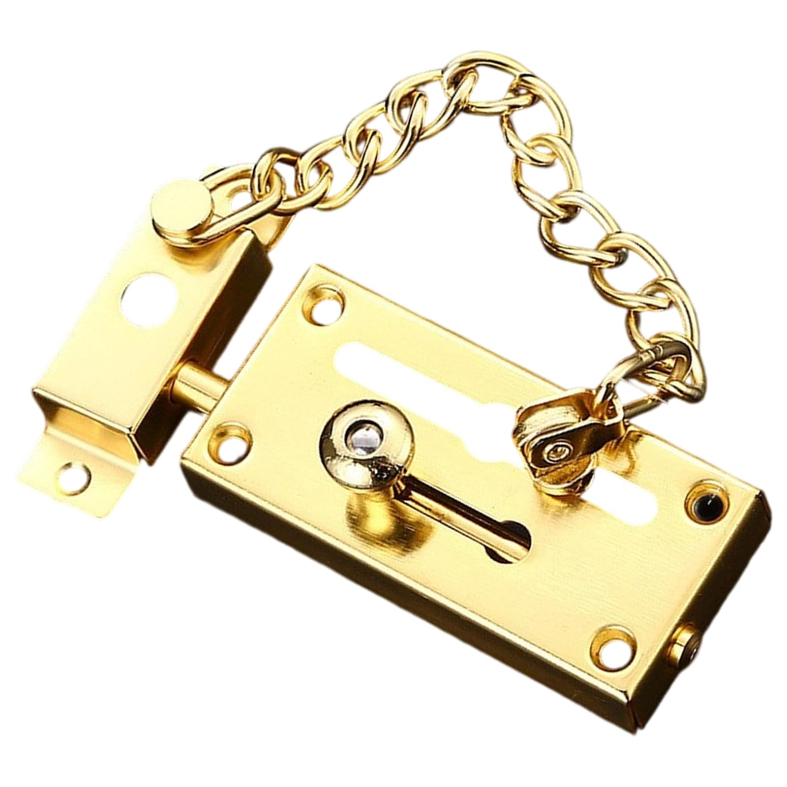 Kalttoy Premium Stainless Steel Adjustable Door Chain Easyly Installation Door Security Chain for House Apartment Warehouse Resistant