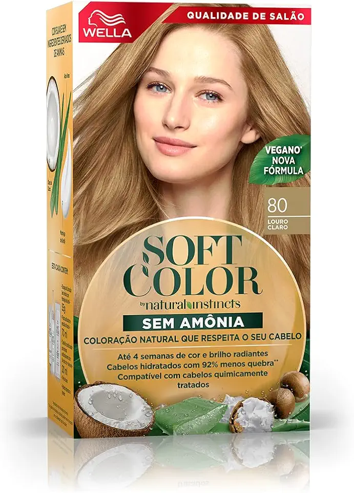 Soft Color Tinta De Cabelo Louro Claro 80 Louro Claro 80