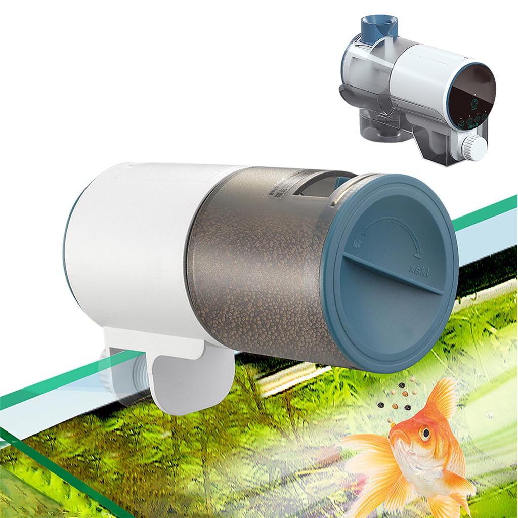Qpets® 4 Way Fish Feeder with Timer Function, 220ml Turtle Food Fish Tank Feeder Moisture-Proof Design, Easy Installation & Operation for Aquariums Small Medium Tank (B0DHS3F2GB) Amazon Price History, Amazon Price Tracker