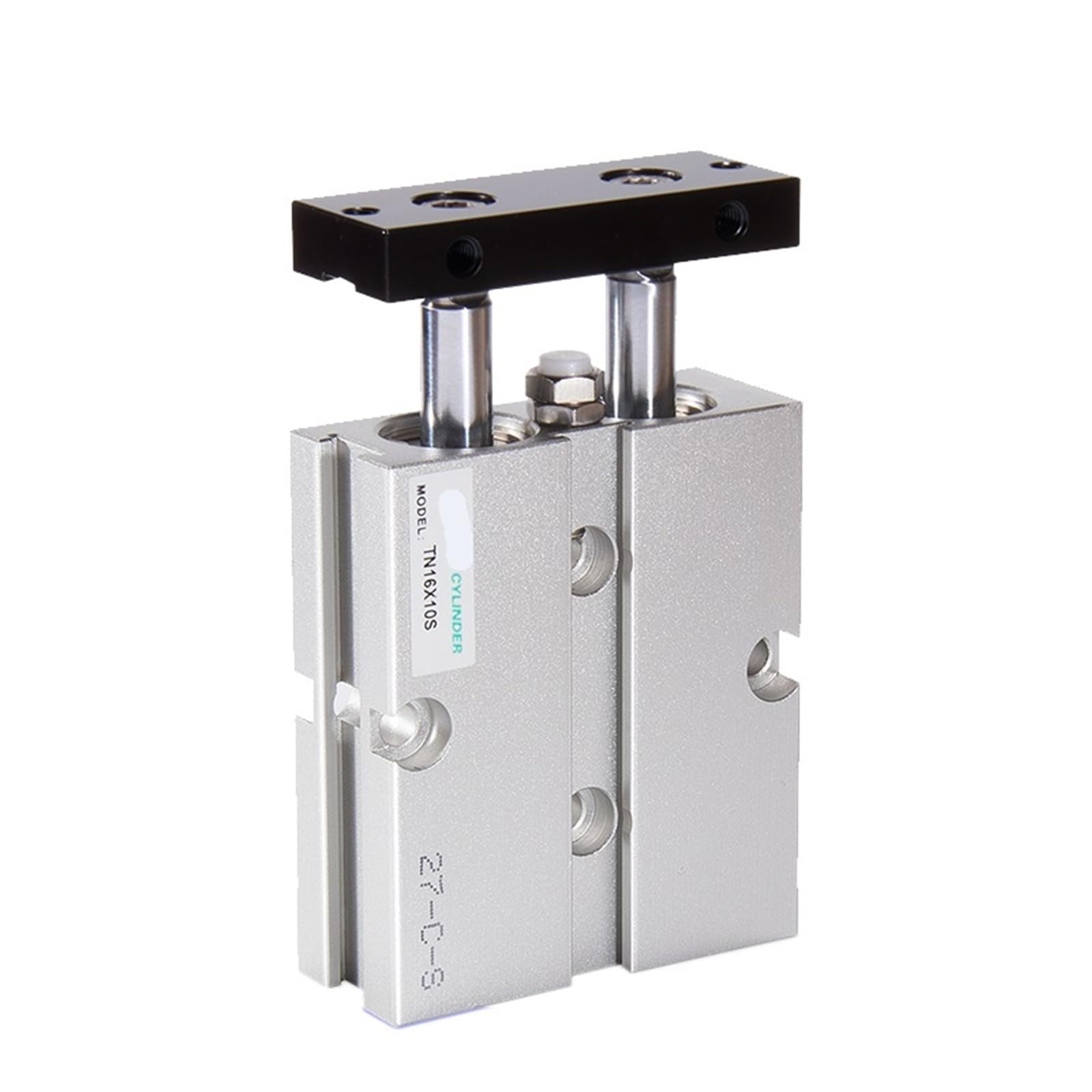 Cylindre pneumatique TN25 double tige course 100mm actionneur guidé