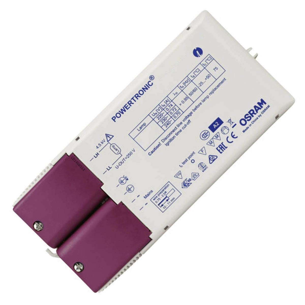 OsramPTi EVG Ballast for 70 Watt CDM HCI HQI HID Powertronic Intelligent 70W