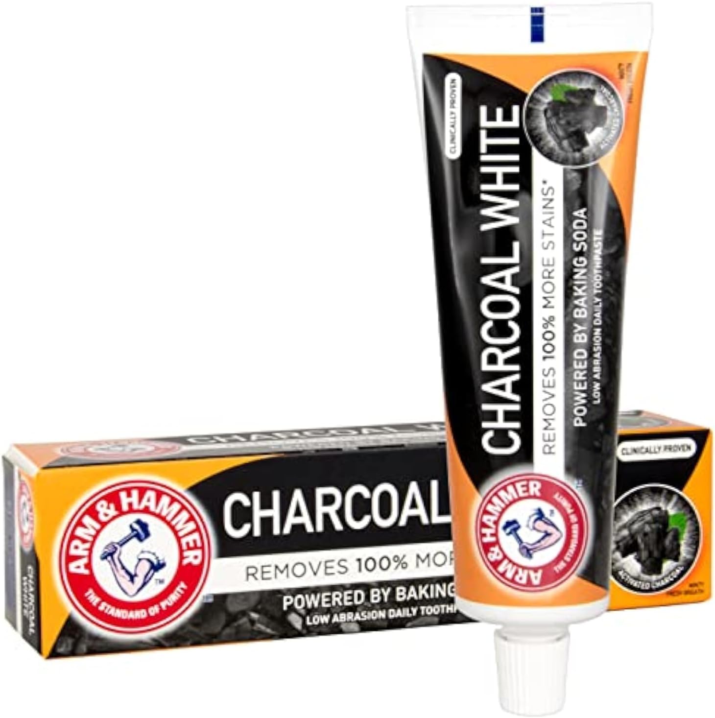 Charcoal White Toothpaste, 75ml