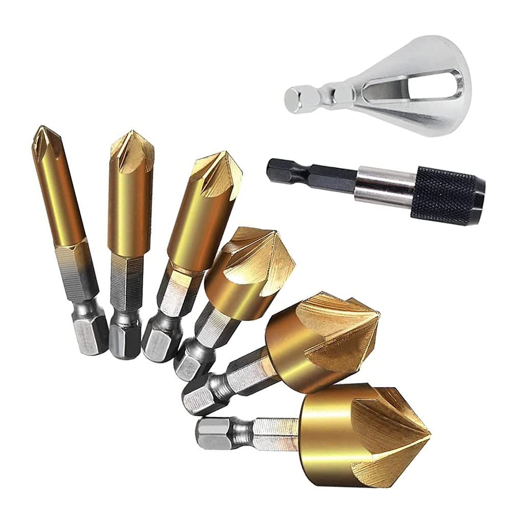 Countersink Drill Bit Set, Countersink Drill Bit with 82 Degree Center