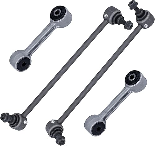 Miniatura 23 de Detroit Axle - 4 barras estabilizadoras para Jeep Grand Cherokee Commander 2005-2010 2006 2007 2008 2009 de repuesto delantero y trasero