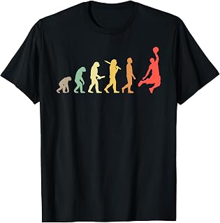 Retro Basketball Evolution Gift For Basketball Players T-Shirt