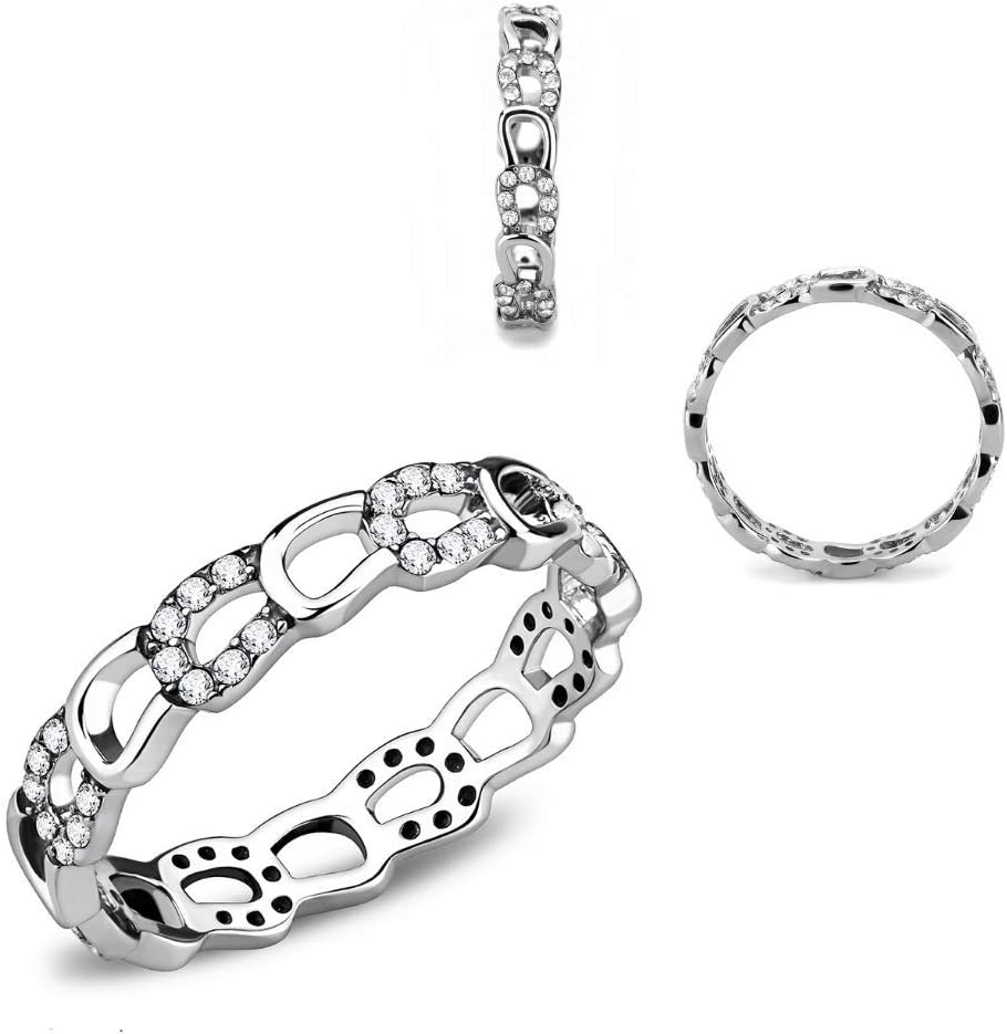 Women's Horseshoe Hoove Horse Equestrian Riding Band with Crystal Details Symbolic Novelty Fashion Hypoallergenic Stainless Steel Statement Ring