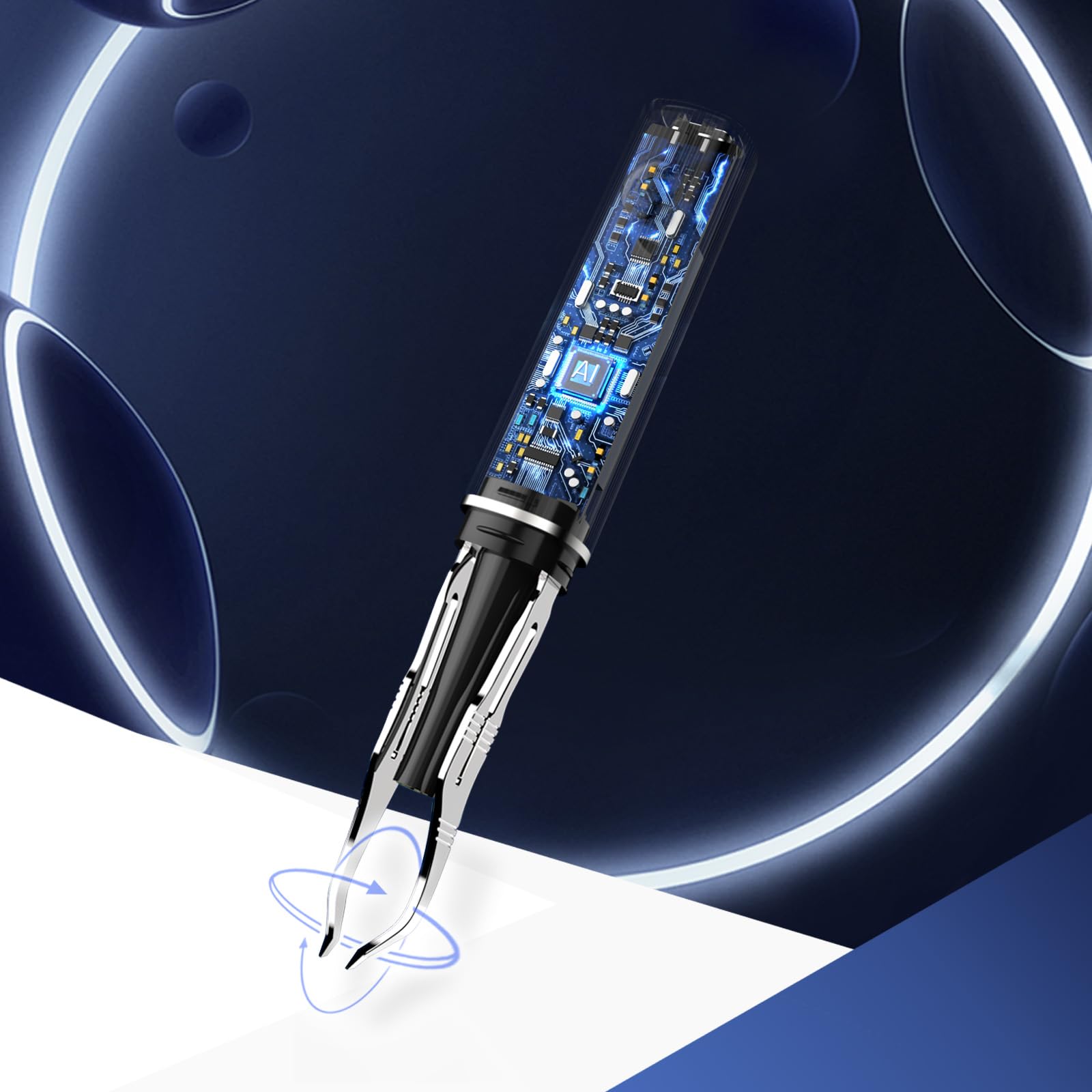 Visual Hair Removal Tweezers With 1080p Camera,LED Light - WiFi USB Rechargeable Precision