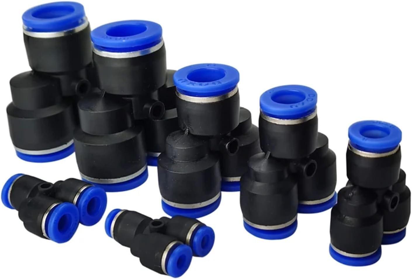 100-500 pcs PY4 PY6 PY8 PY10 Y-type pneumatic joint equal-diameter three-way plastic quick joint tracheal fast intubation 3-way(PY10 (300PCS))