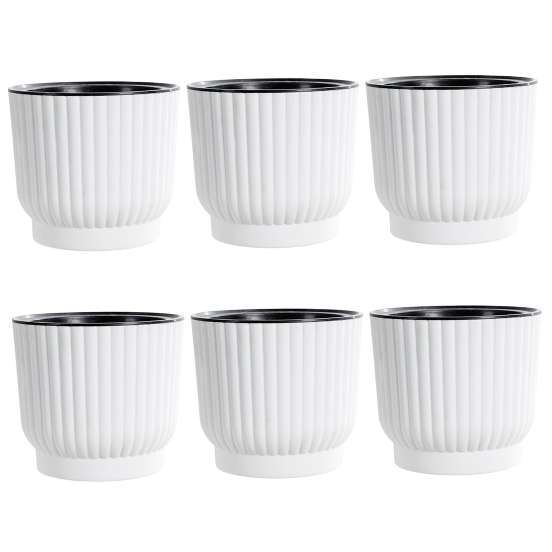 Pot de plantes à arrosage automatique en plastique durable de 6 pouces