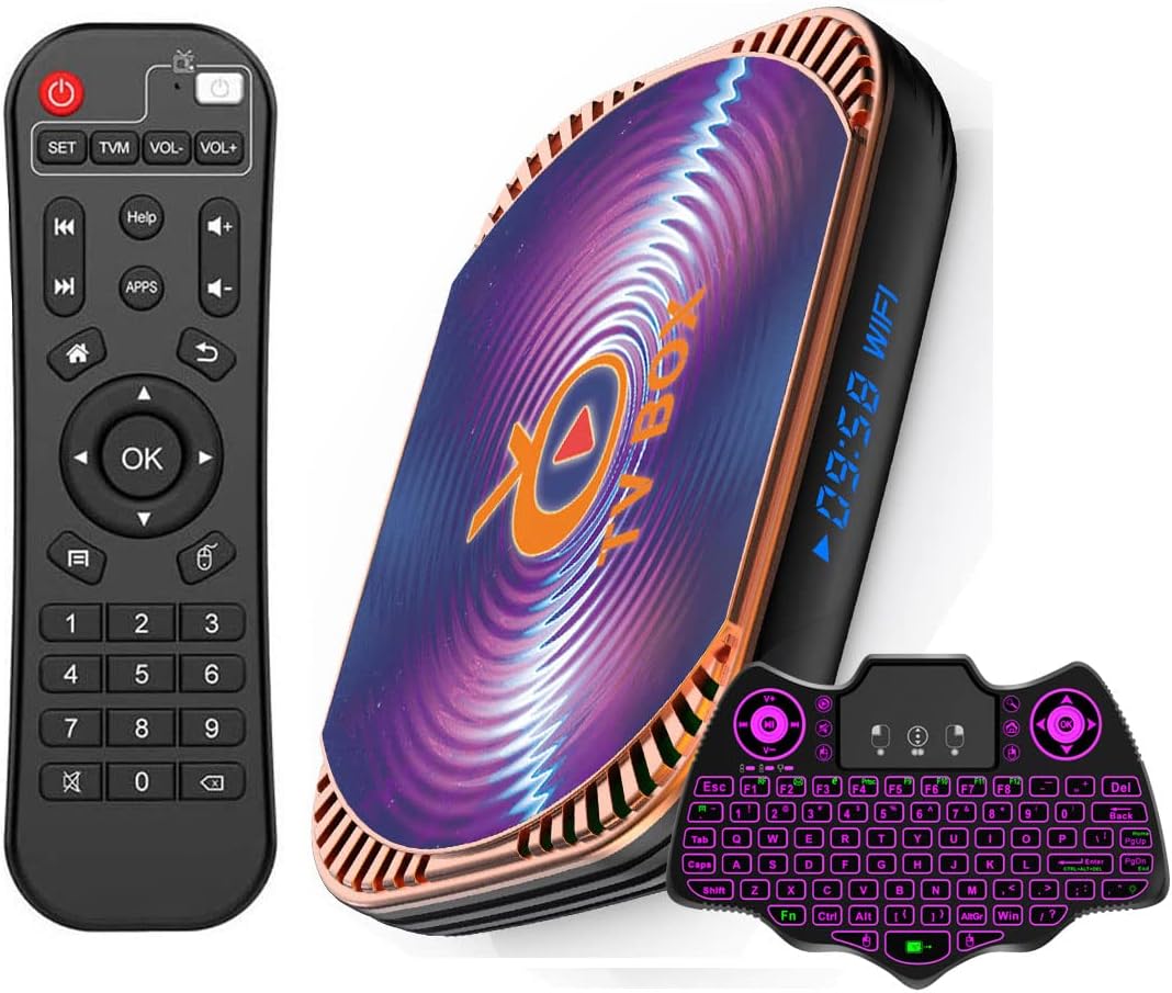 Android 11.0 4GB Ram 32GB ROMMxIII X4 Amlogic S905X4 Quad Core with Dual Wi-Fi 2.4G/5.0G BT 4.0 8K 1000M LAN USB 3.0