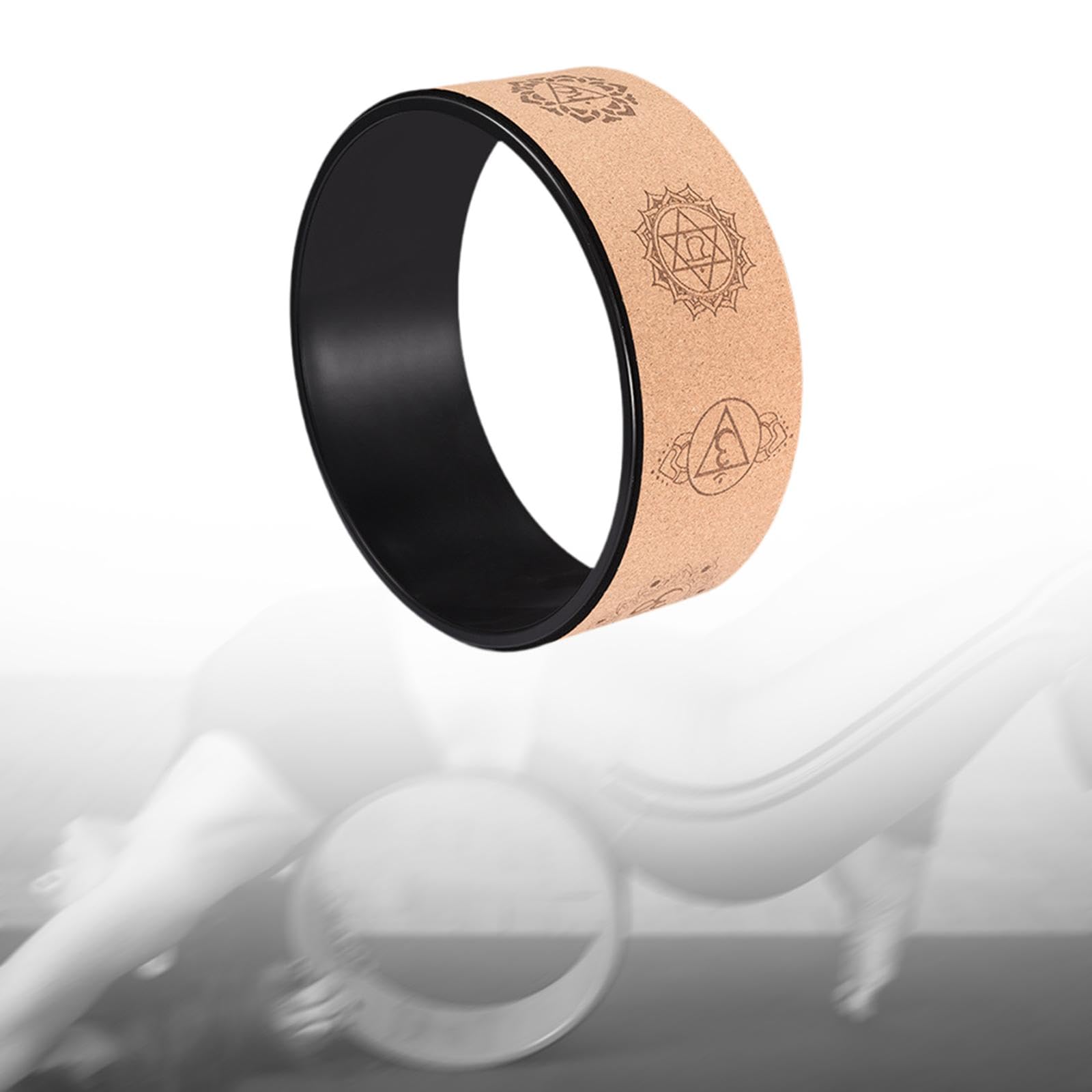Ronyme Yoga Wheel Back Roller Yoga Roller Back Stretcher per Palestra Esercizio Allenamento Accessori