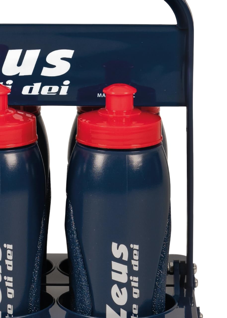 Etoile Kit Cestello con 6 Borracce per Zeus Sport Calcio Calcetto Relax Fitness Palestra Ciclismo Training Allenamento Accessori Partita Gara Tempo Libero Equipment
