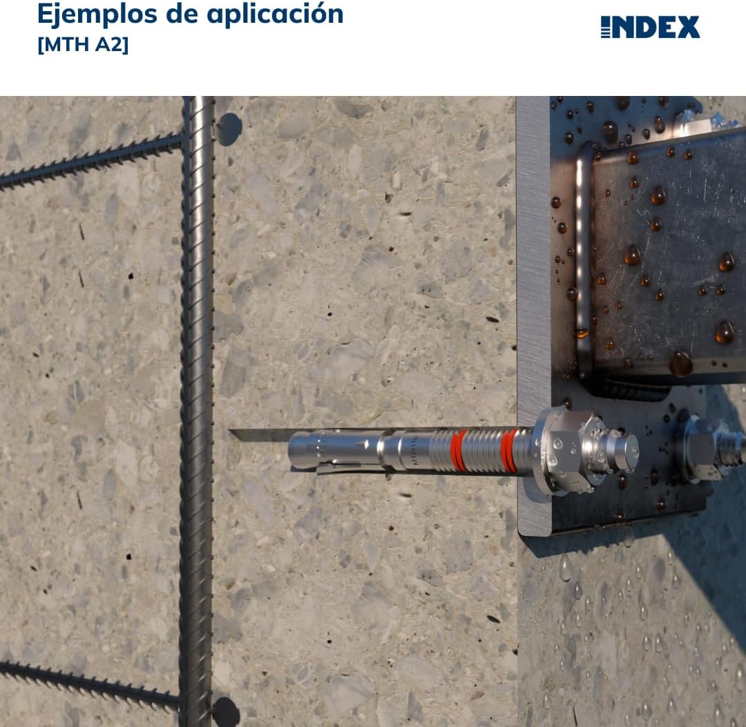 Index Fixing Systems MTA-A2 High Load Male Anchors M12 x 110 mm Diameter 12 mm Pack of 6