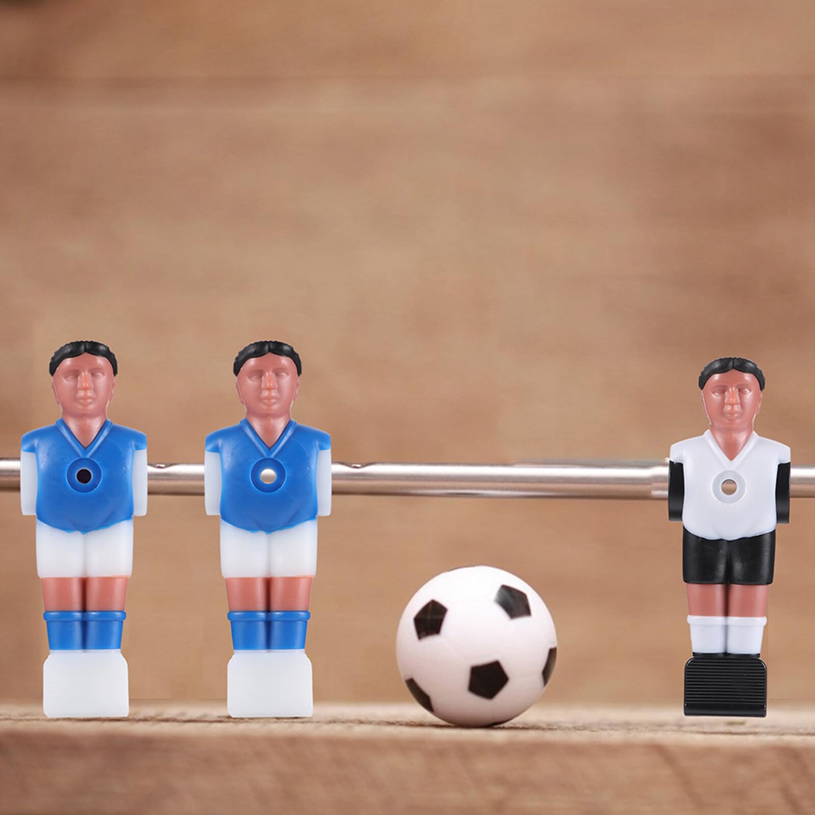 16 Piezas Muñeca de fútbol pequeño Jugadores de futbolín Foosball futbolines reemplazables Reemplazo de de futbolín Juguetes de Futbol Juegos de Futbol Resina