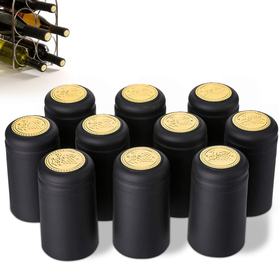 Janolia Heat Shrink Capsules, 100Pcs Wine Shrink Caps