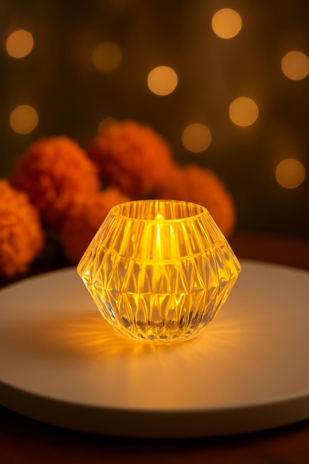 The Elegant Decor|Royal LED Candles for Home Decoration-Electric Flameless| Smokeless LED Diya Lights| Crystal for Home Decor|Diwali Festivals Decoration|Christmas|New Year|Festive|Navratri (4)-image-22