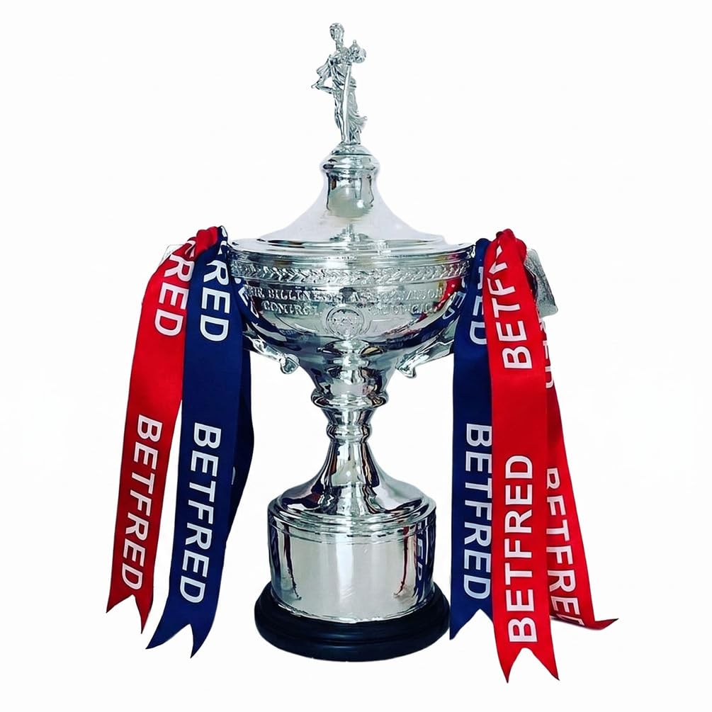 Replica del Trofeo del Campionato di Snooker, Coppa da Torneo in Metallo Argentato da 40 cm per Collezionisti, Appassionati di Biliardo, Sala Giochi, Bar, Club e Decorazione per Ufficio
