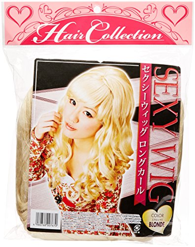 Perruque blonde sexy pour soirée chic longs cheveux bouclés
