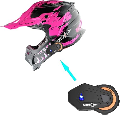 Vista 24 de 1Storm - Casco de motocross para adultos ATV Dirt Bike BMX MX Downhill Mountain Track Style JH601; Negro mate